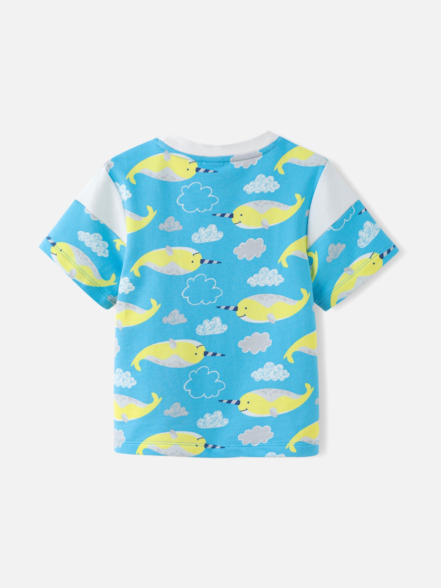 Boys Allover Narwhal Print Tee