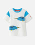 Boys Allover Narwhal Graphic Tee