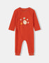 Baby Boys Woodland Hedgehog Print Wrap-Front Romper