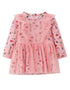 Nutcracker-Print Layered Dress