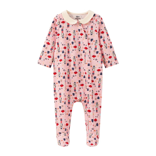 Nutcracker-Print Romper