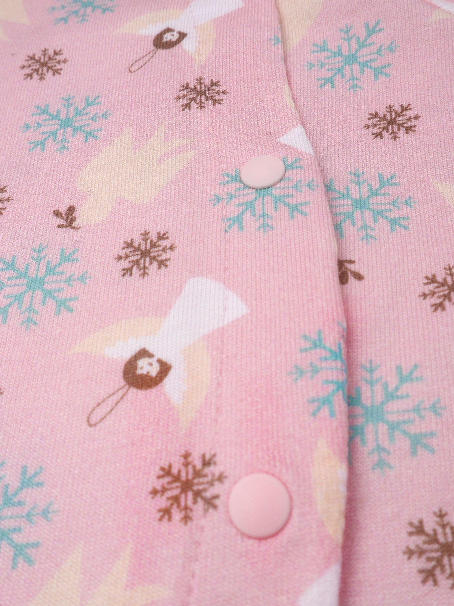 Angel-Print Ruffle Collar Romper