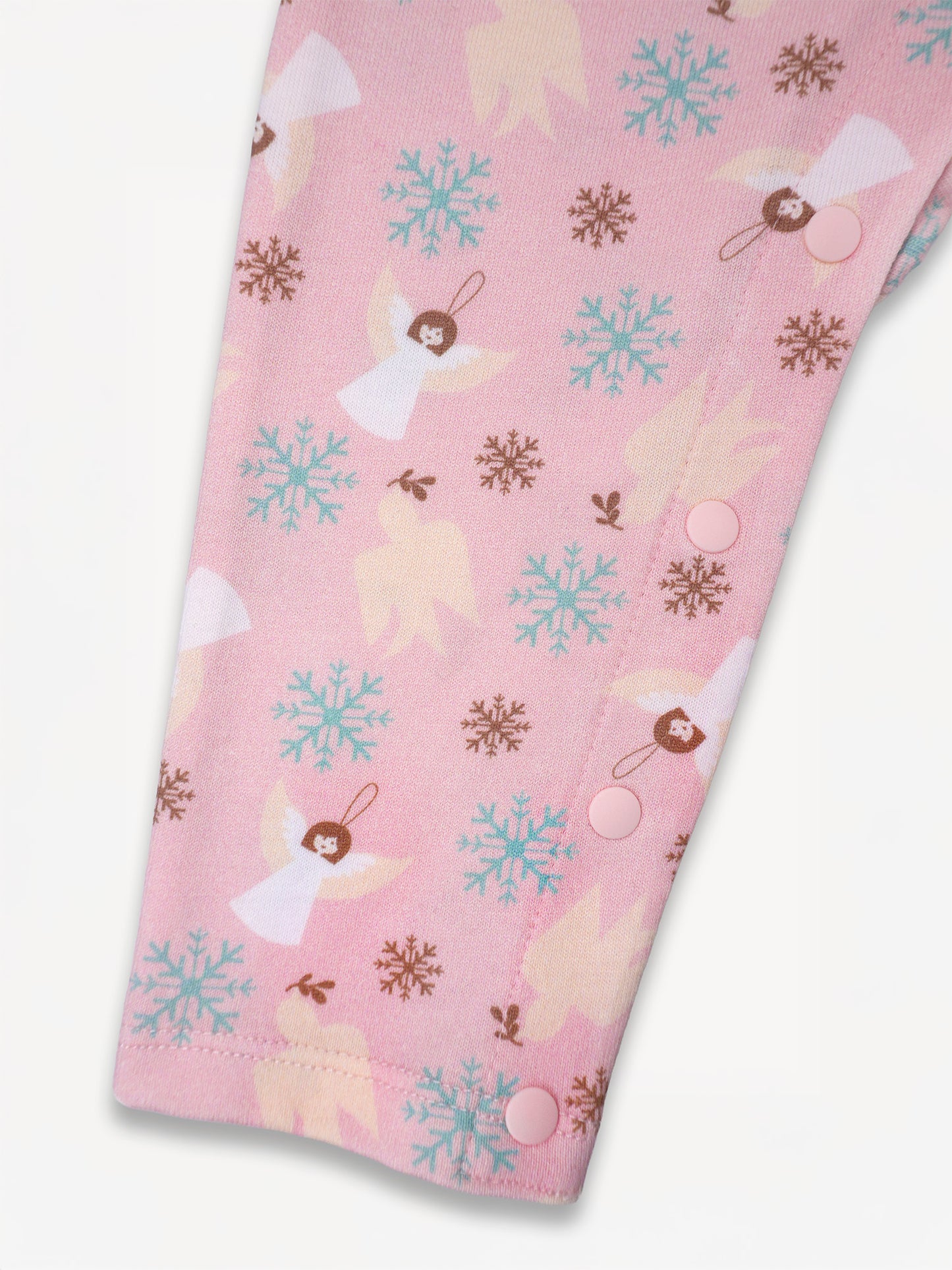 Angel-Print Ruffle Collar Romper