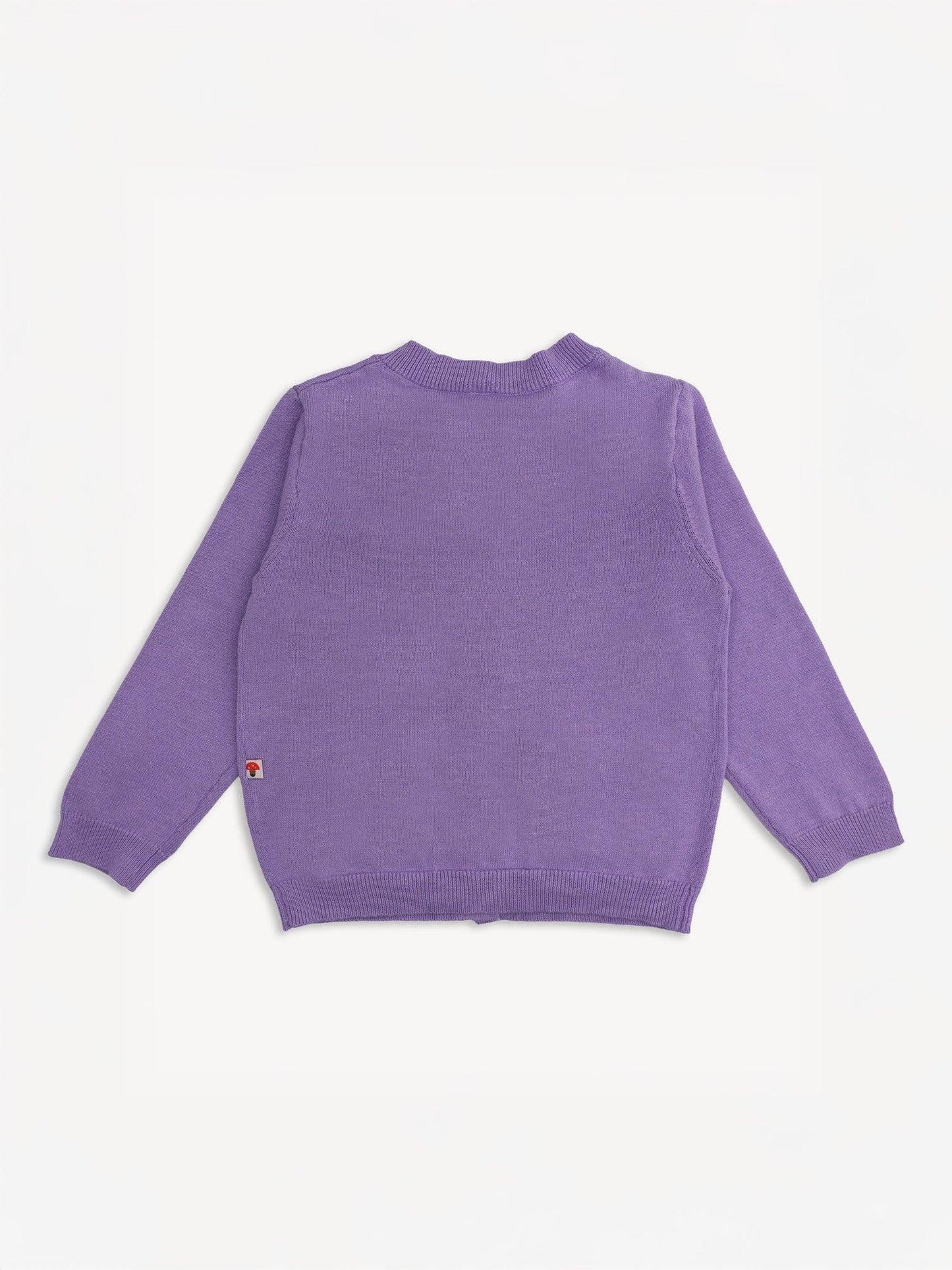 Kid Bunny Embroidery Cardigan