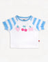 Baby Short Puff Sleeve Berries Print Tee