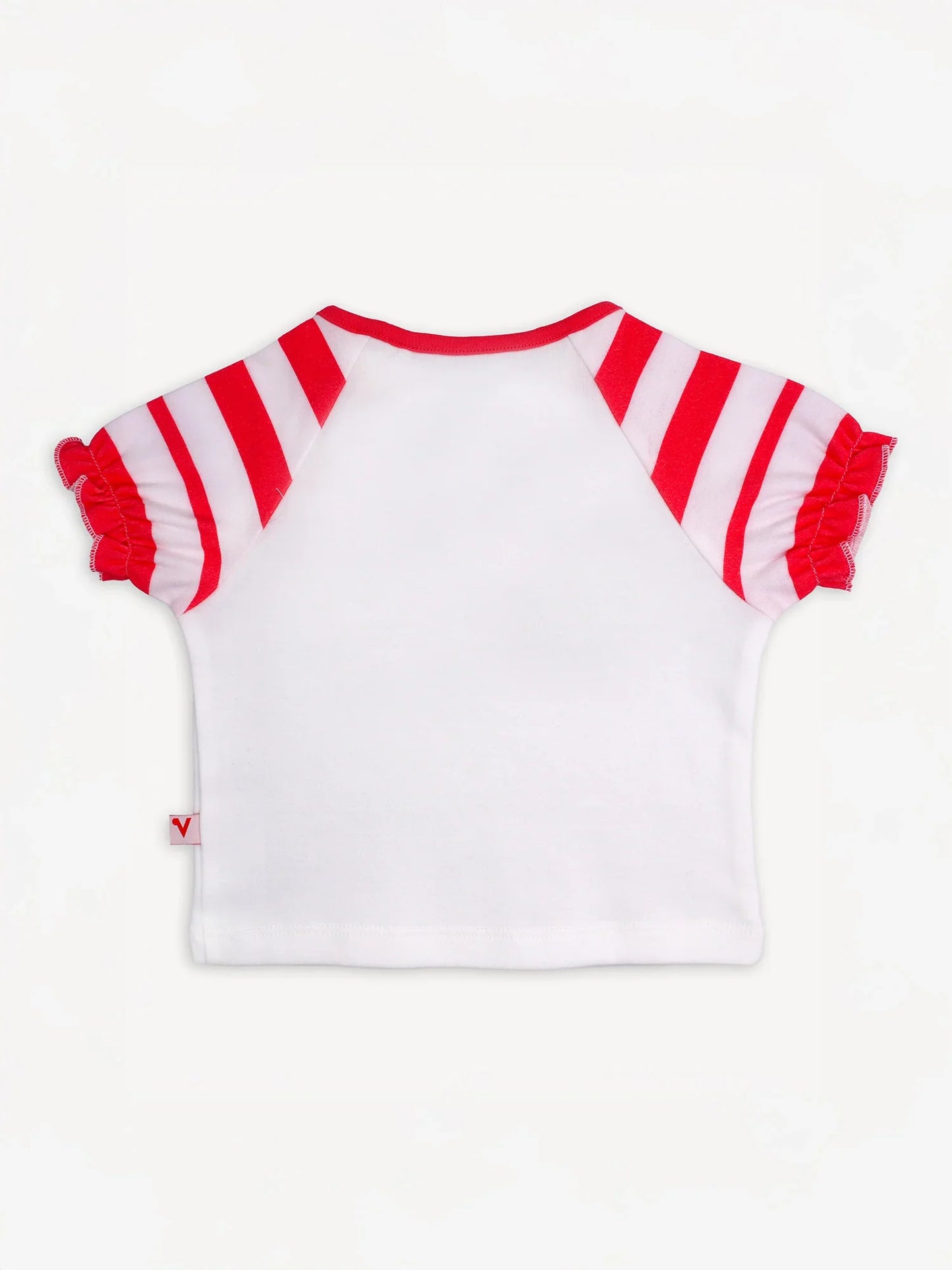 Baby Short Puff Sleeve Berries Print Tee