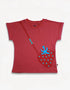 Kid Cap Sleeve Strawberry Applique Tee