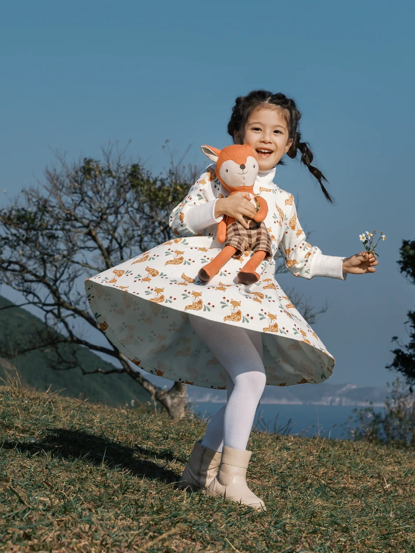 Girls’ Printed Cotton Dress