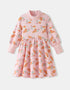Girls' Printed Long‑Sleeve Dress