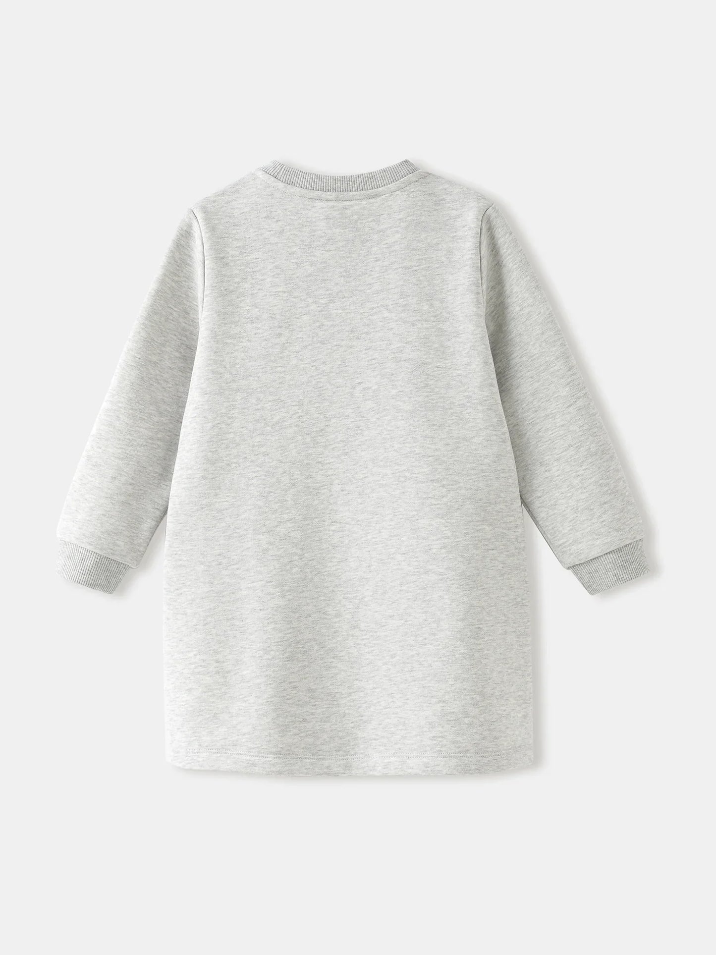 Girls' Long‑Sleeve Graphic Dress