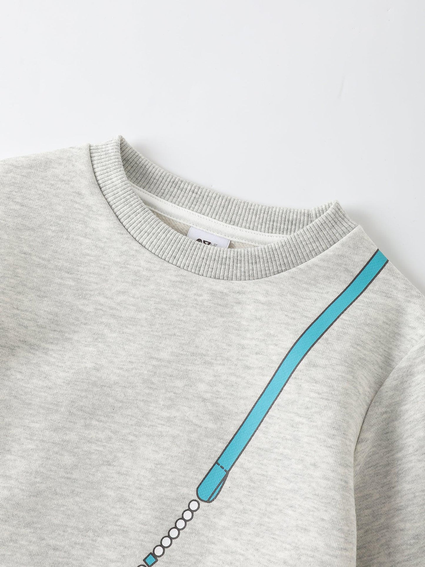 Girls' Long‑Sleeve Graphic Dress