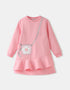 Girls' Long‑Sleeve Graphic Dress