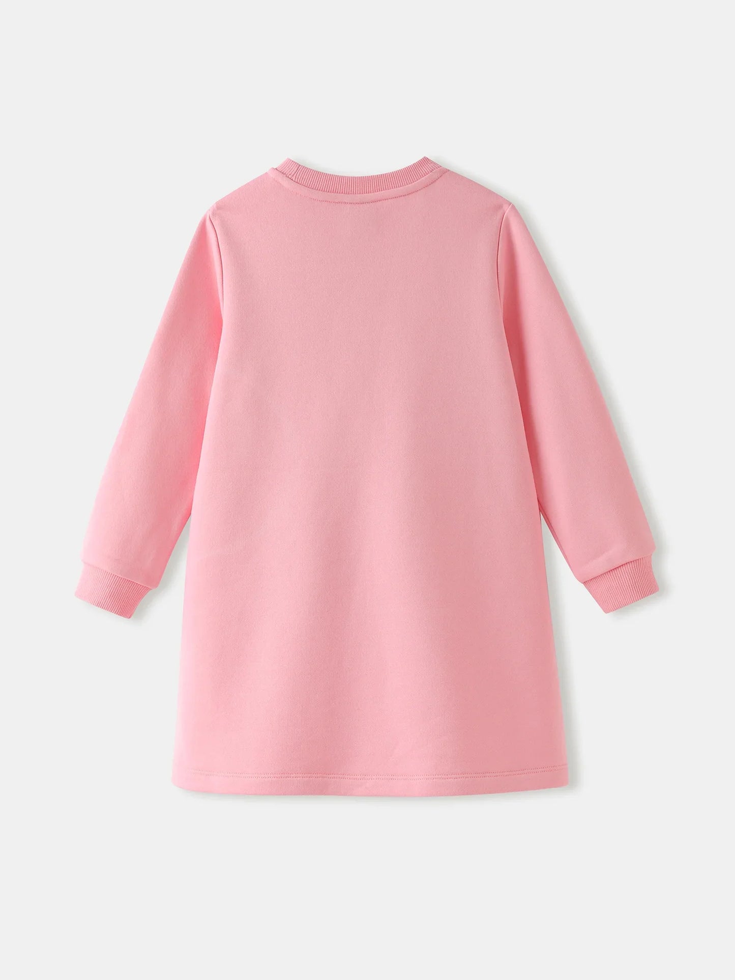 Girls' Long‑Sleeve Graphic Dress