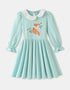 Girls' Graphic Long‑Sleeve Dress
