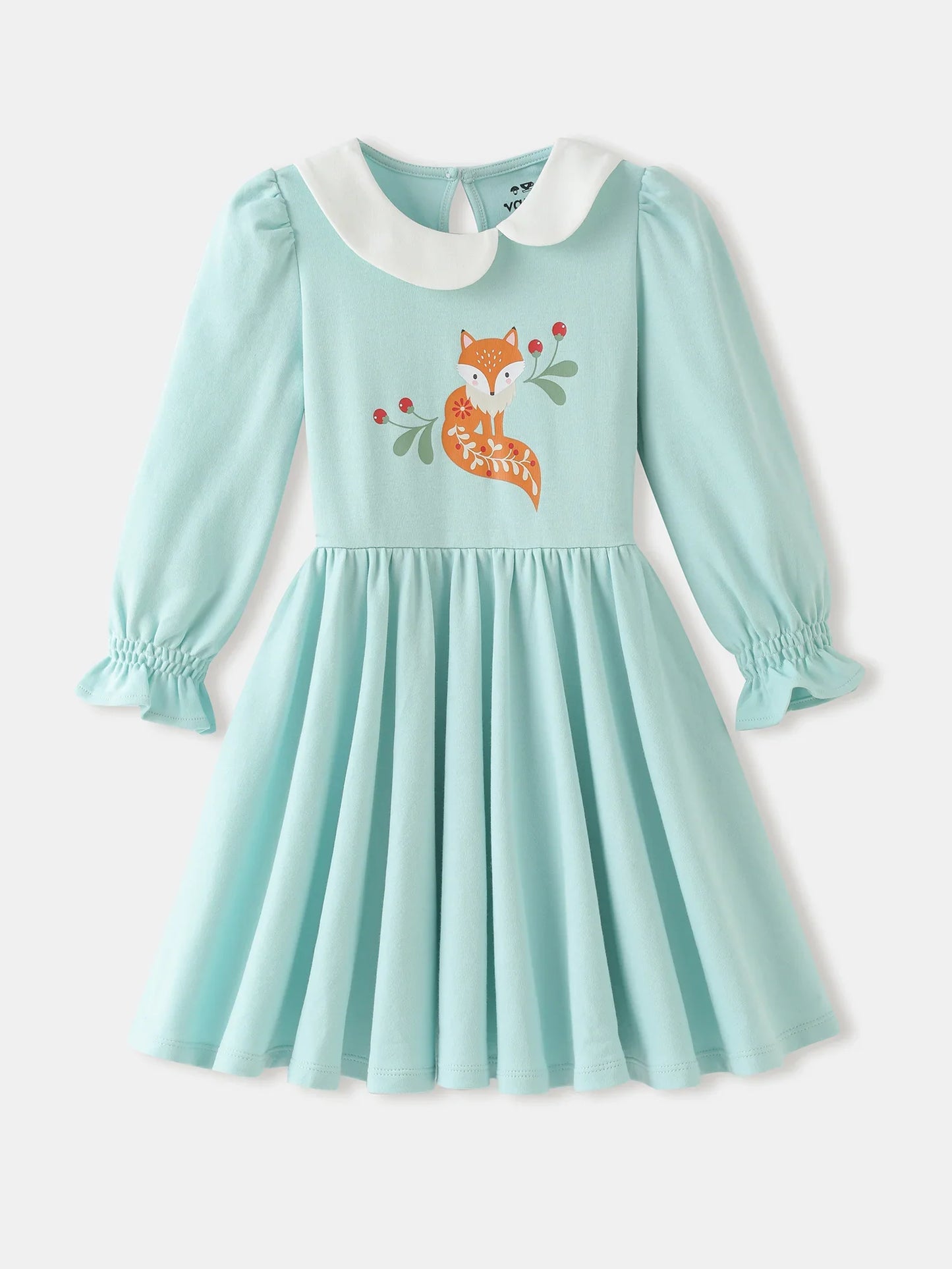 Girls' Graphic Long‑Sleeve Dress