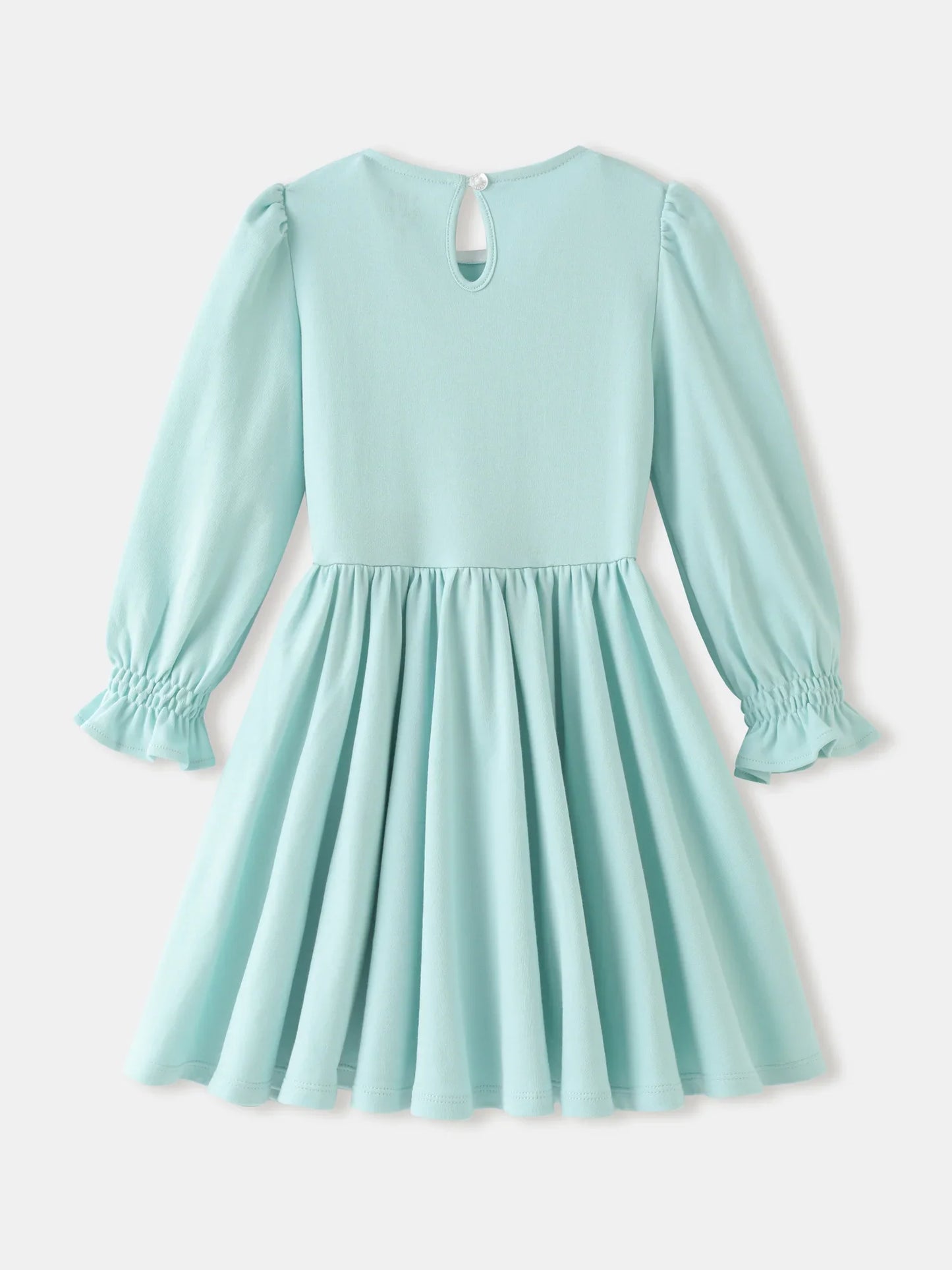 Girls' Graphic Long‑Sleeve Dress
