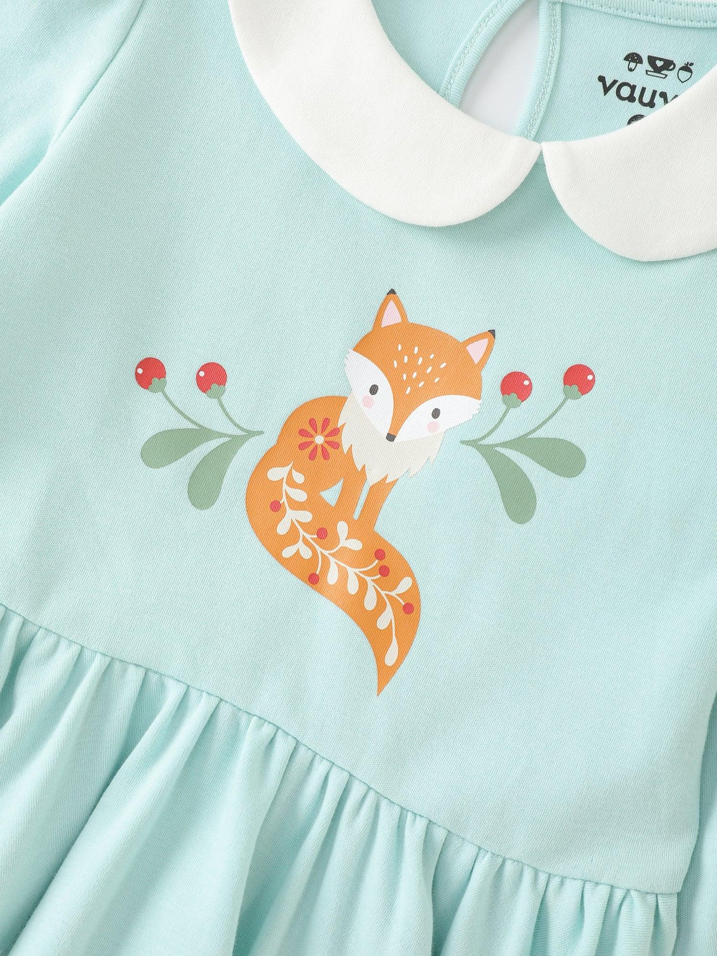 Girls' Graphic Long‑Sleeve Dress