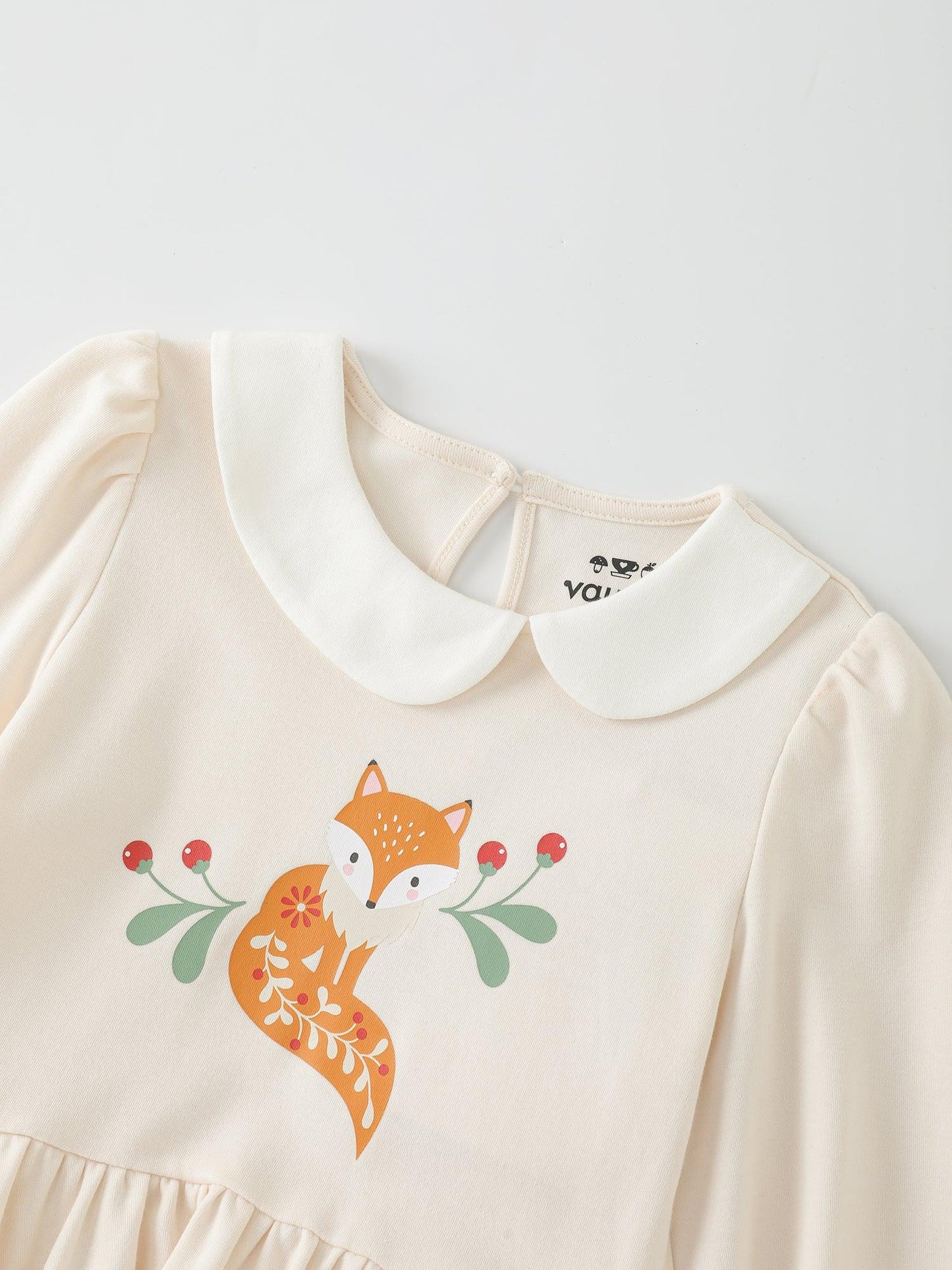 Girls' Graphic Long‑Sleeve Dress