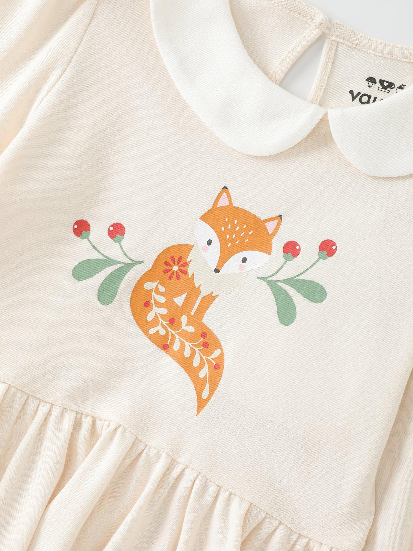Girls' Graphic Long‑Sleeve Dress