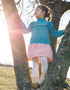 Girls' Color‑Block Corduroy Dress