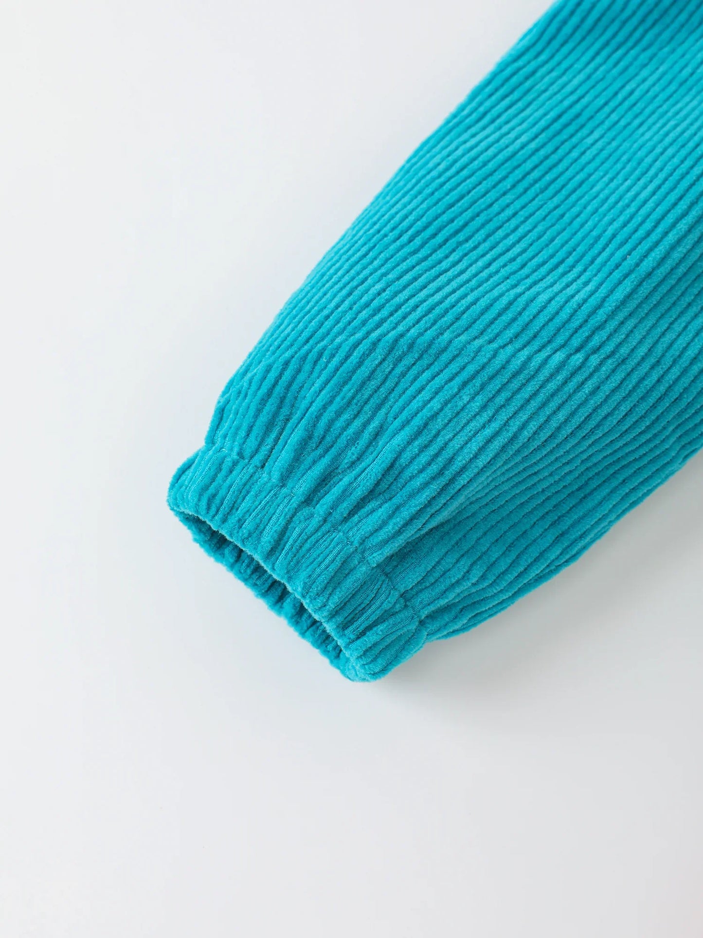 Girls' Color‑Block Corduroy Dress