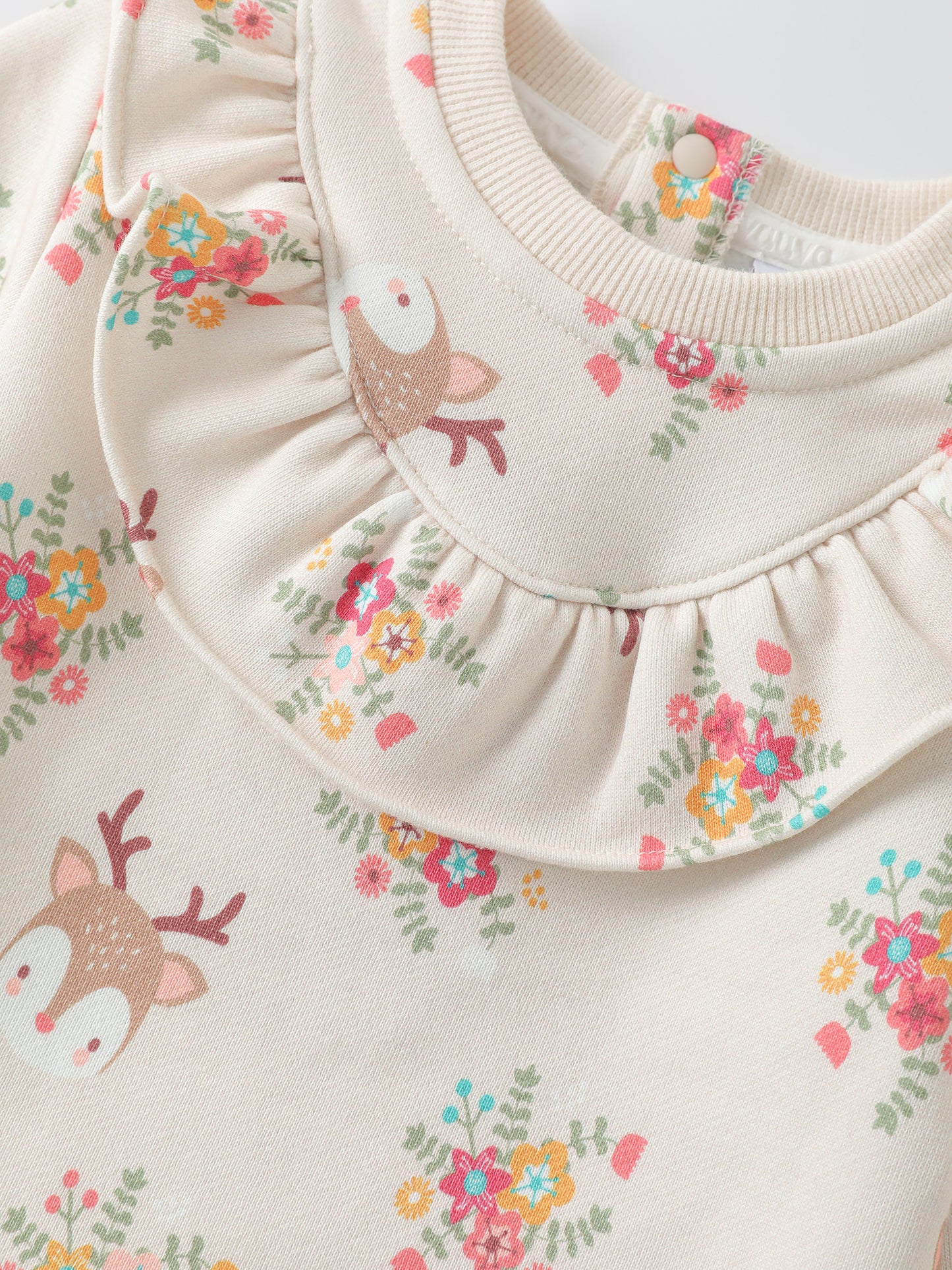 Baby Girls' Printed Long‑Sleeve Dress