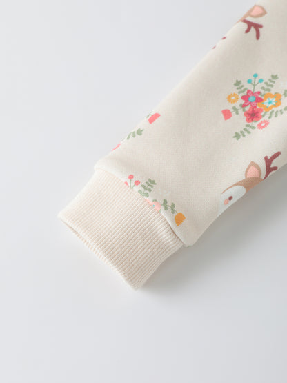 Baby Girls' Printed Long‑Sleeve Dress