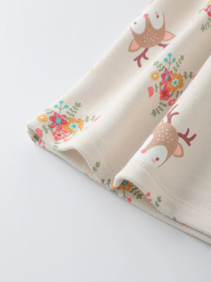 Baby Girls' Printed Long‑Sleeve Dress