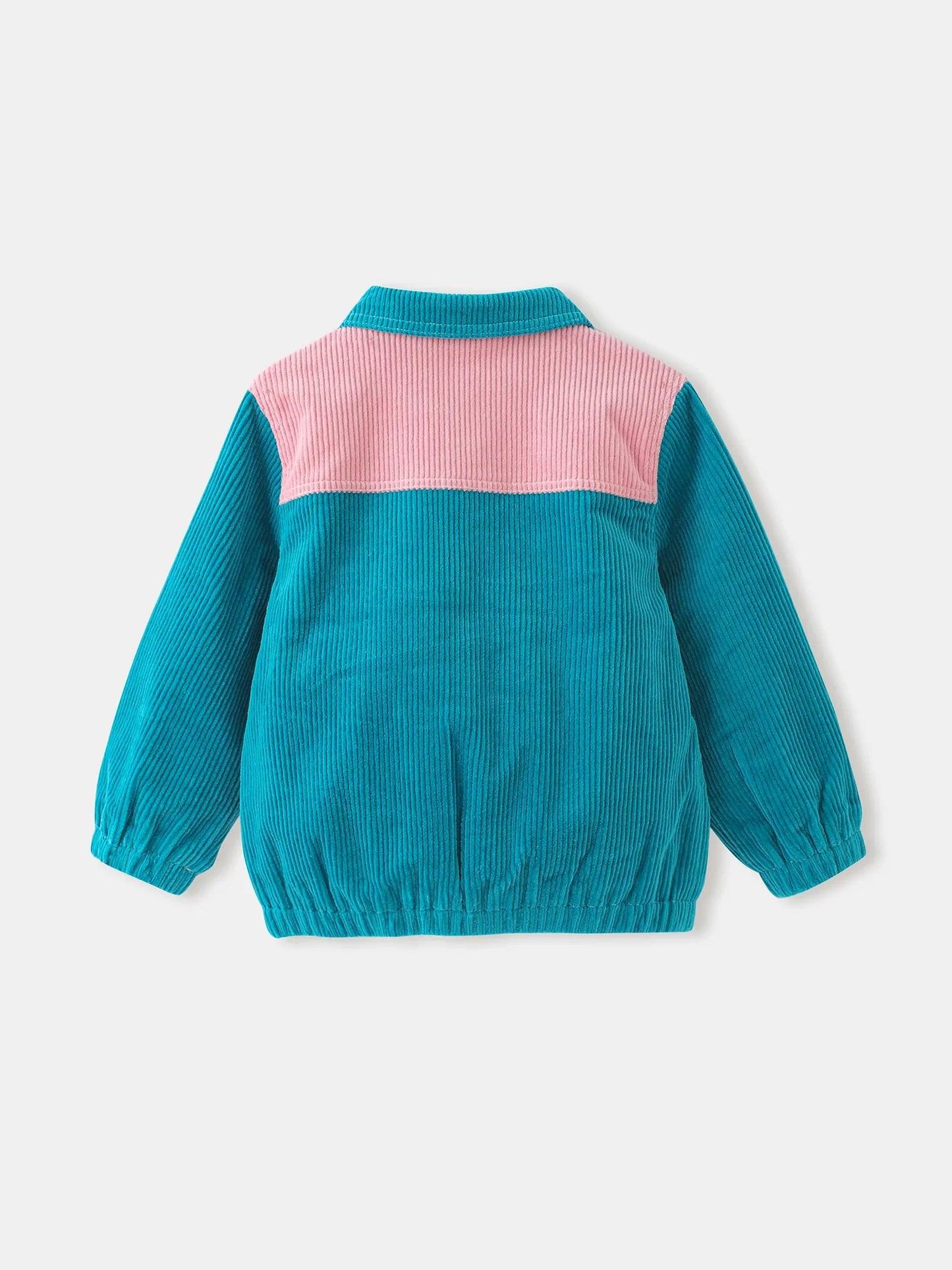 Girls' Color‑Block Corduroy Jacket