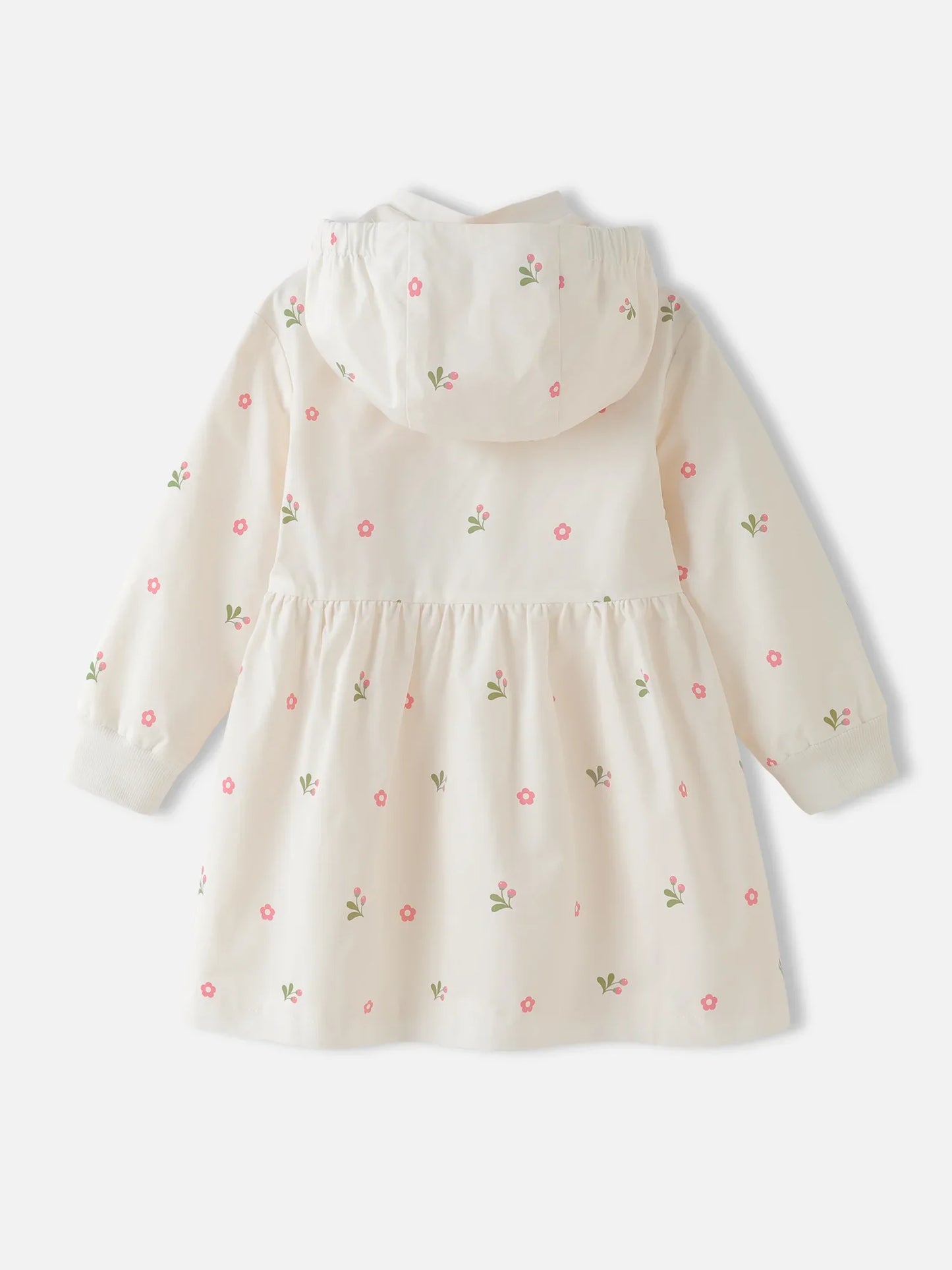 Girls' Hooded Floral Jacket