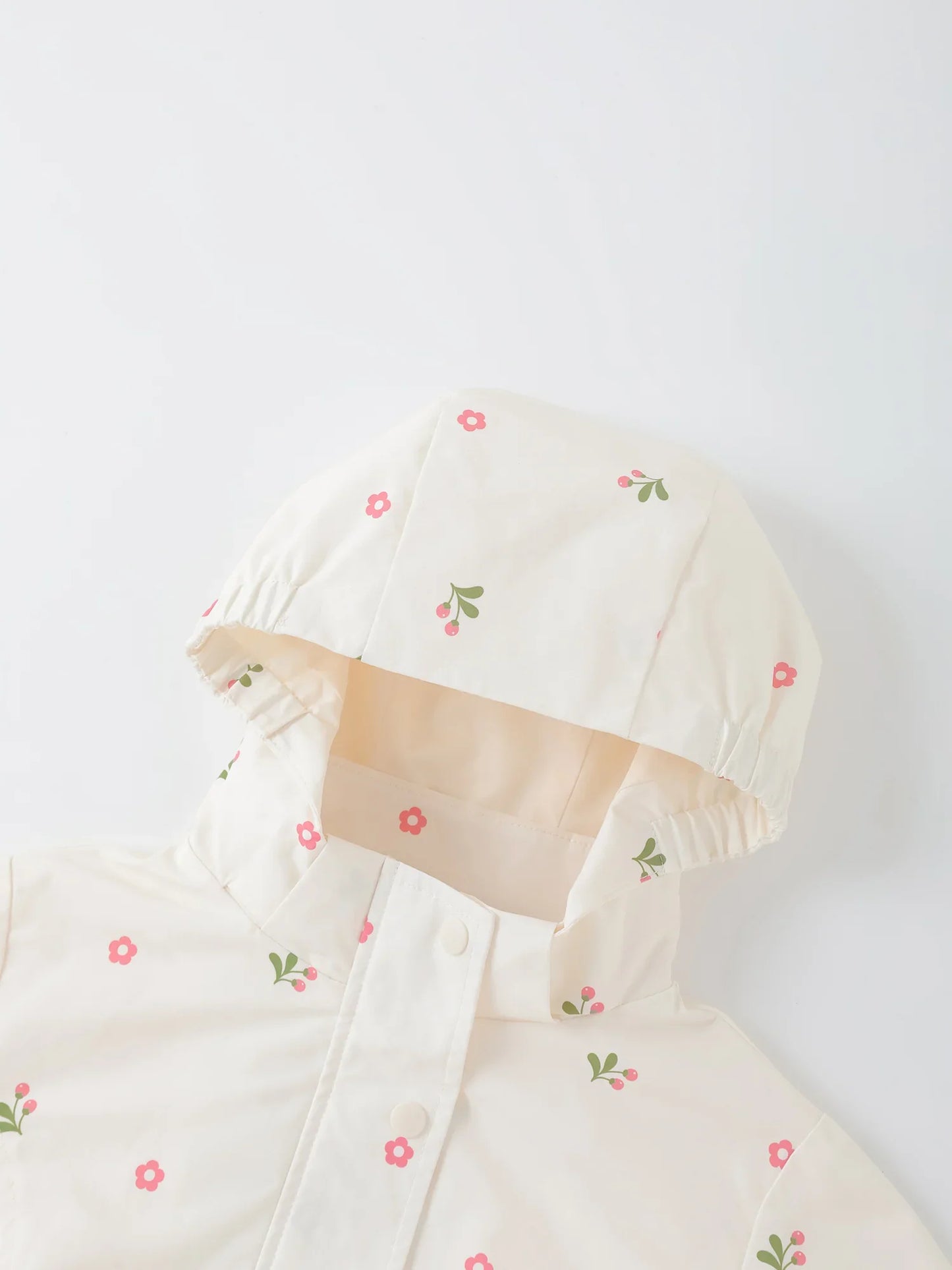 Girls' Hooded Floral Jacket
