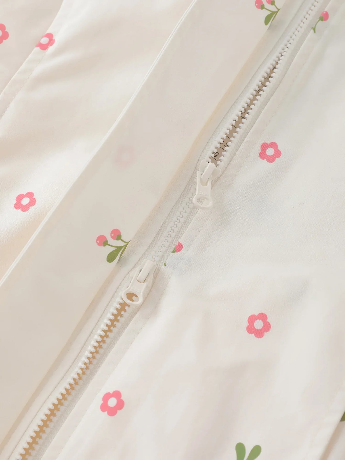 Girls' Hooded Floral Jacket