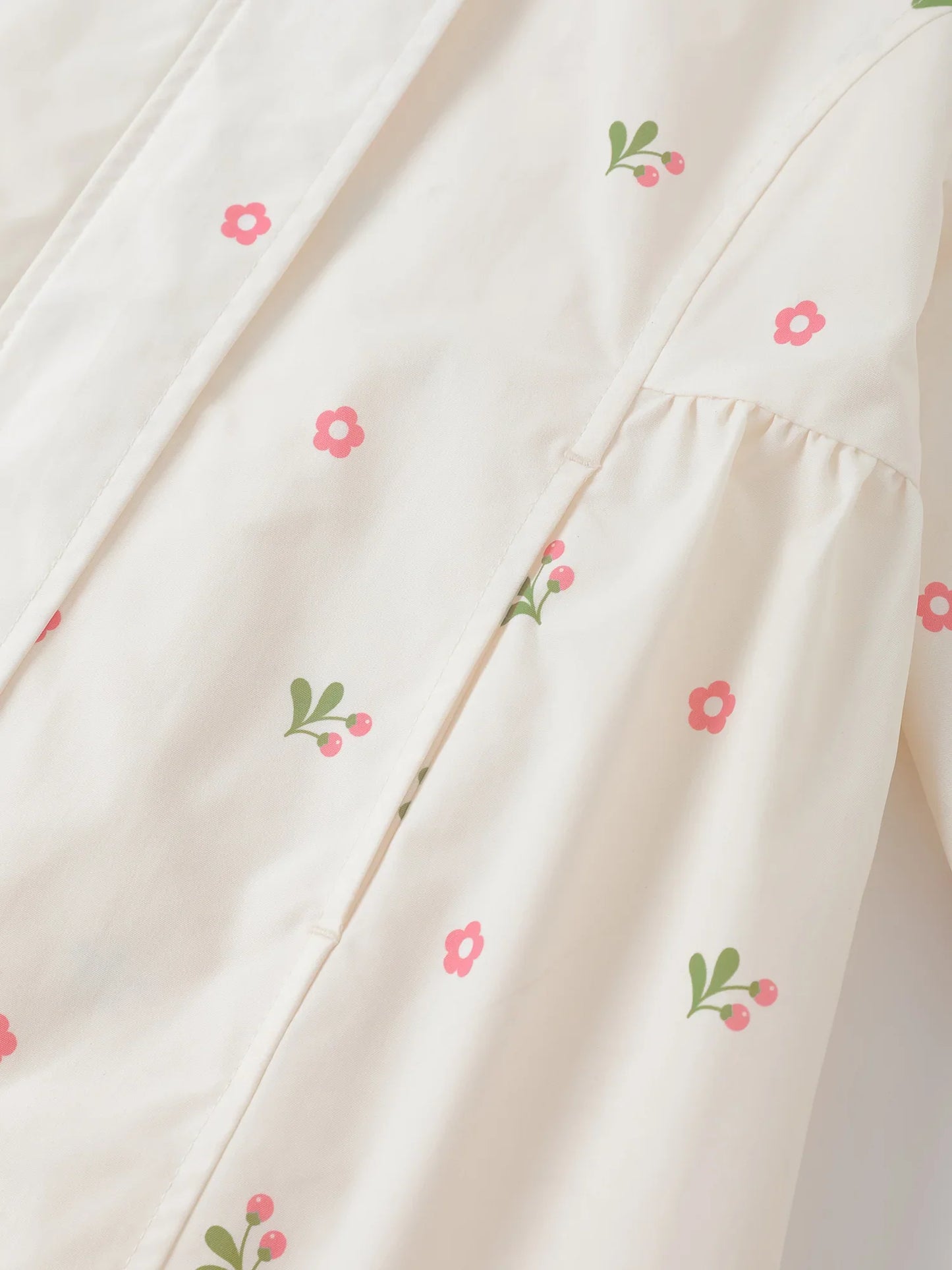 Girls' Hooded Floral Jacket