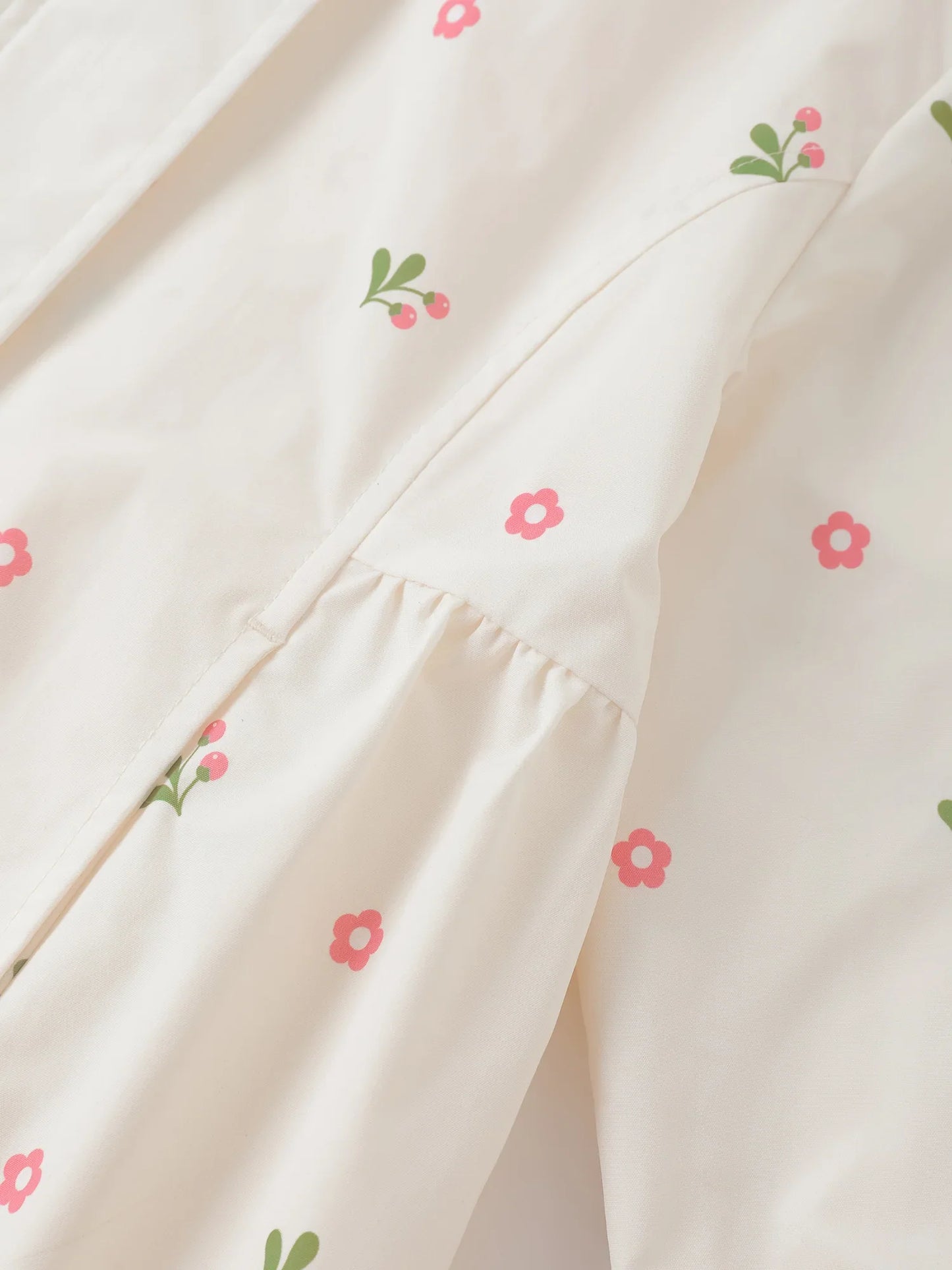 Girls' Hooded Floral Jacket