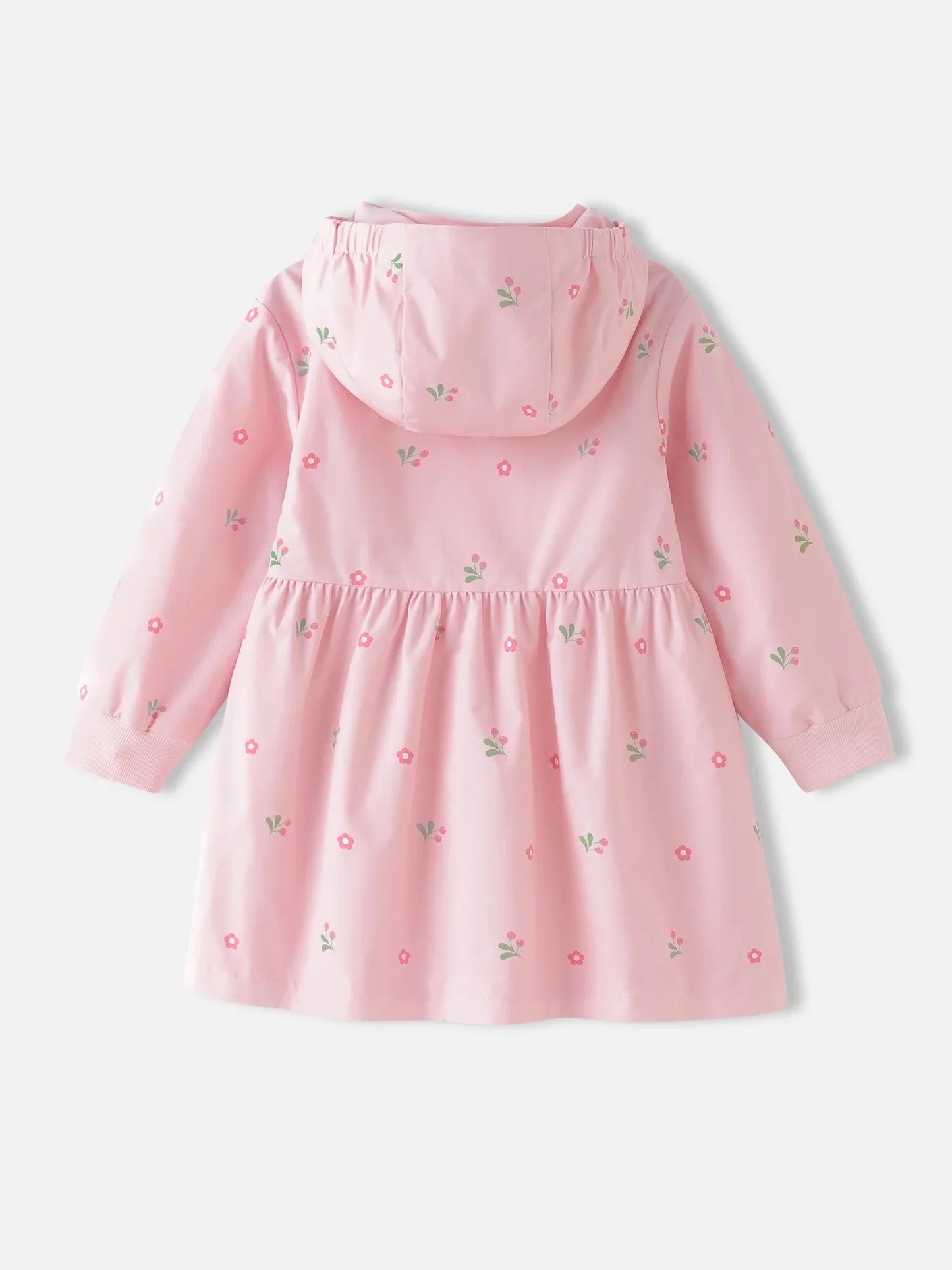Girls' Hooded Floral Jacket