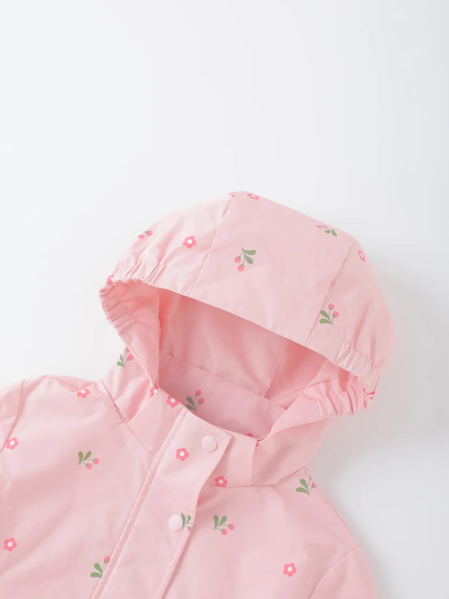 Girls' Hooded Floral Jacket