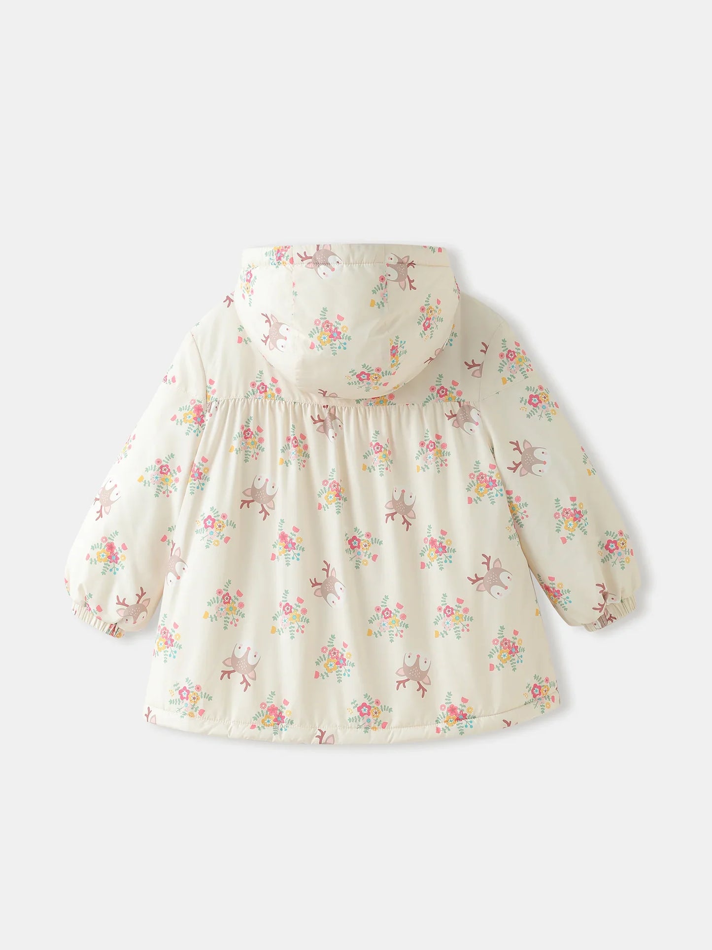 Girls' Hooded Printed Jacket