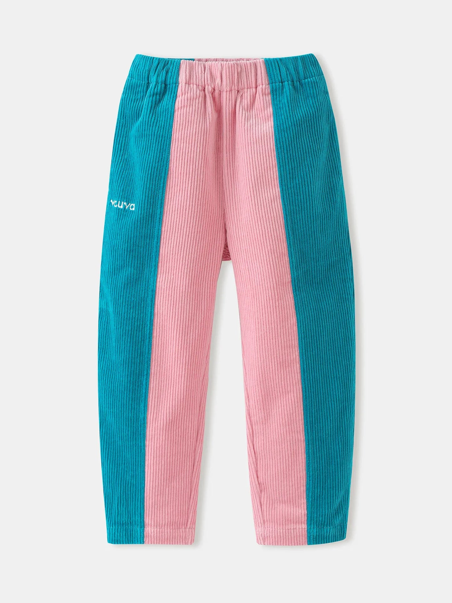 Girls' Color‑Block Corduroy Pants