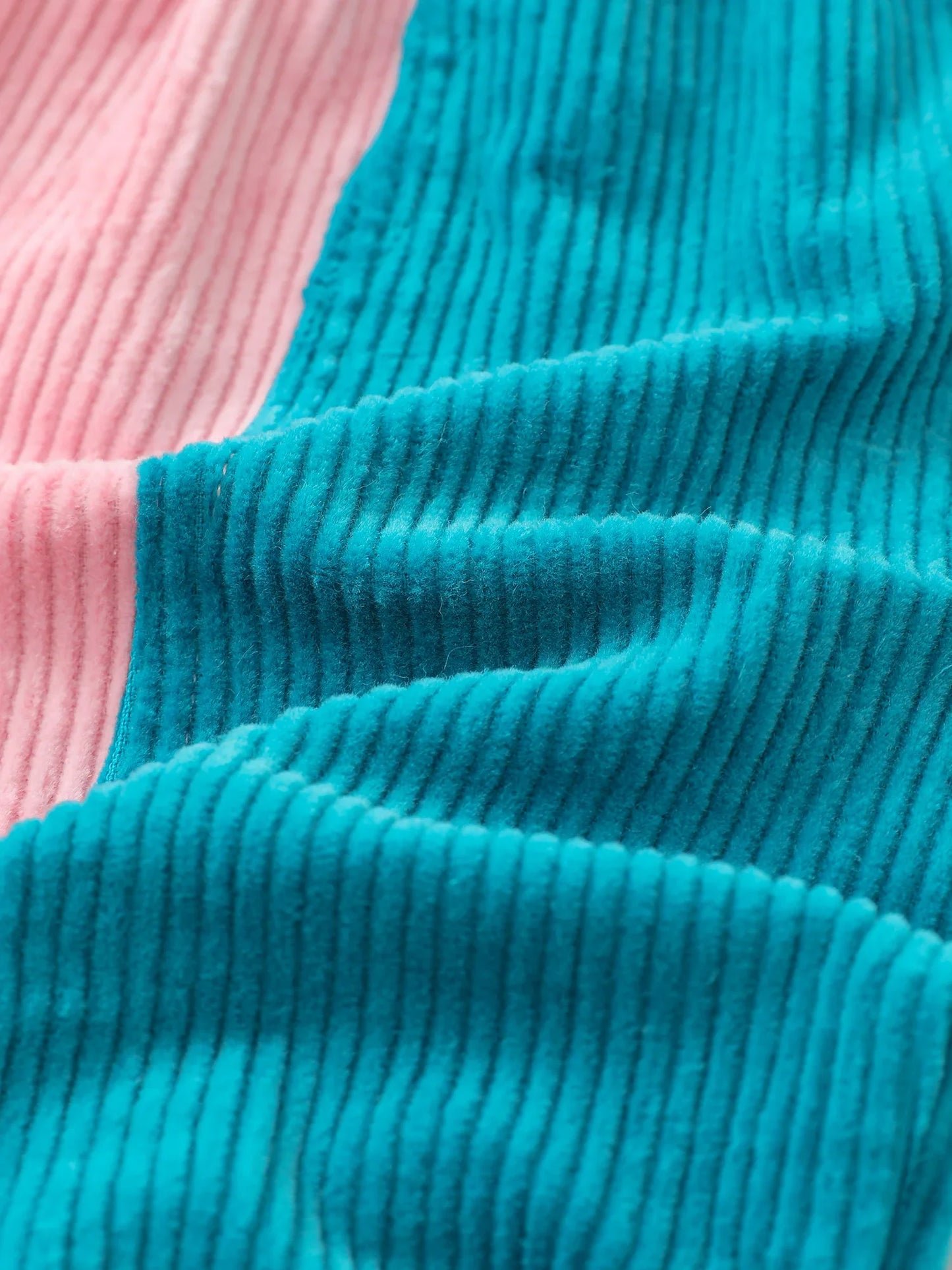 Girls' Color‑Block Corduroy Pants