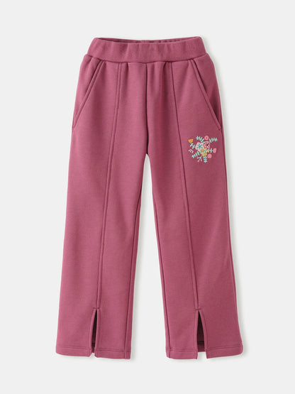 Girls' Embroidered Sweat Pants