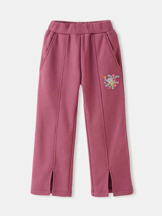 Girls' Embroidered Sweat Pants
