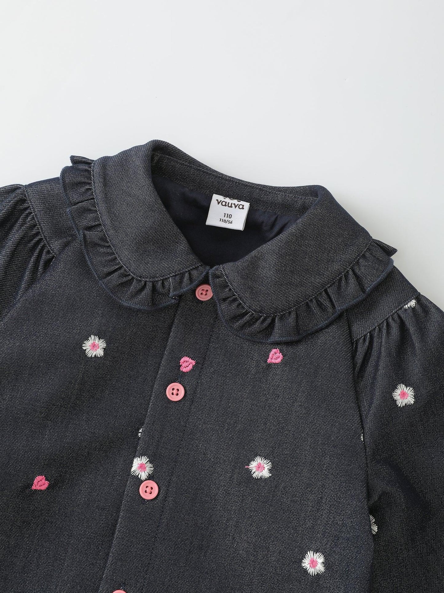 Girls' Floral Button‑Front Shirt
