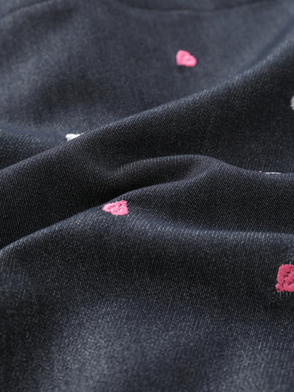 Girls' Floral Button‑Front Shirt