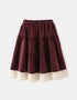 Girls' Velvet Tiered Skirt