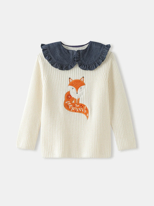 Girls' Graphic Knit Sweater