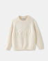 Girls' Floral Knit Sweater