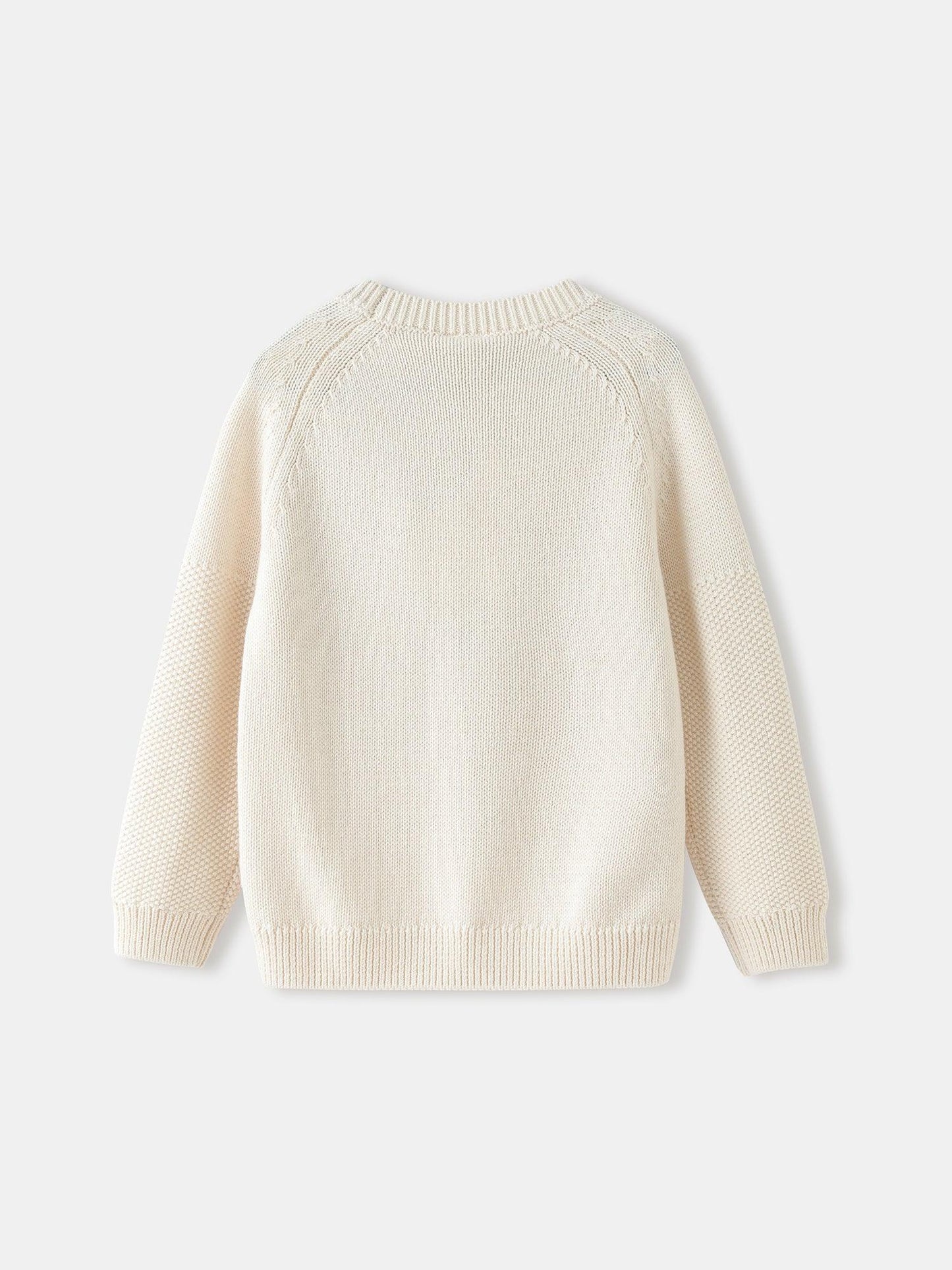 Girls' Floral Knit Sweater