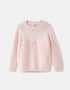 Girls' Floral Knit Sweater
