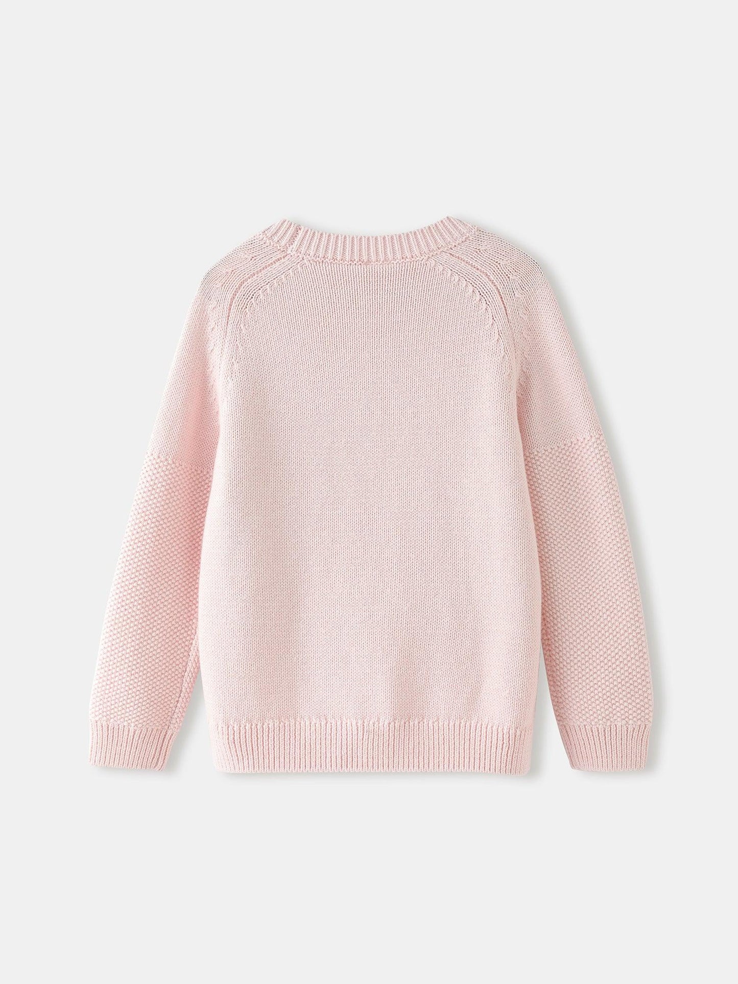 Girls' Floral Knit Sweater