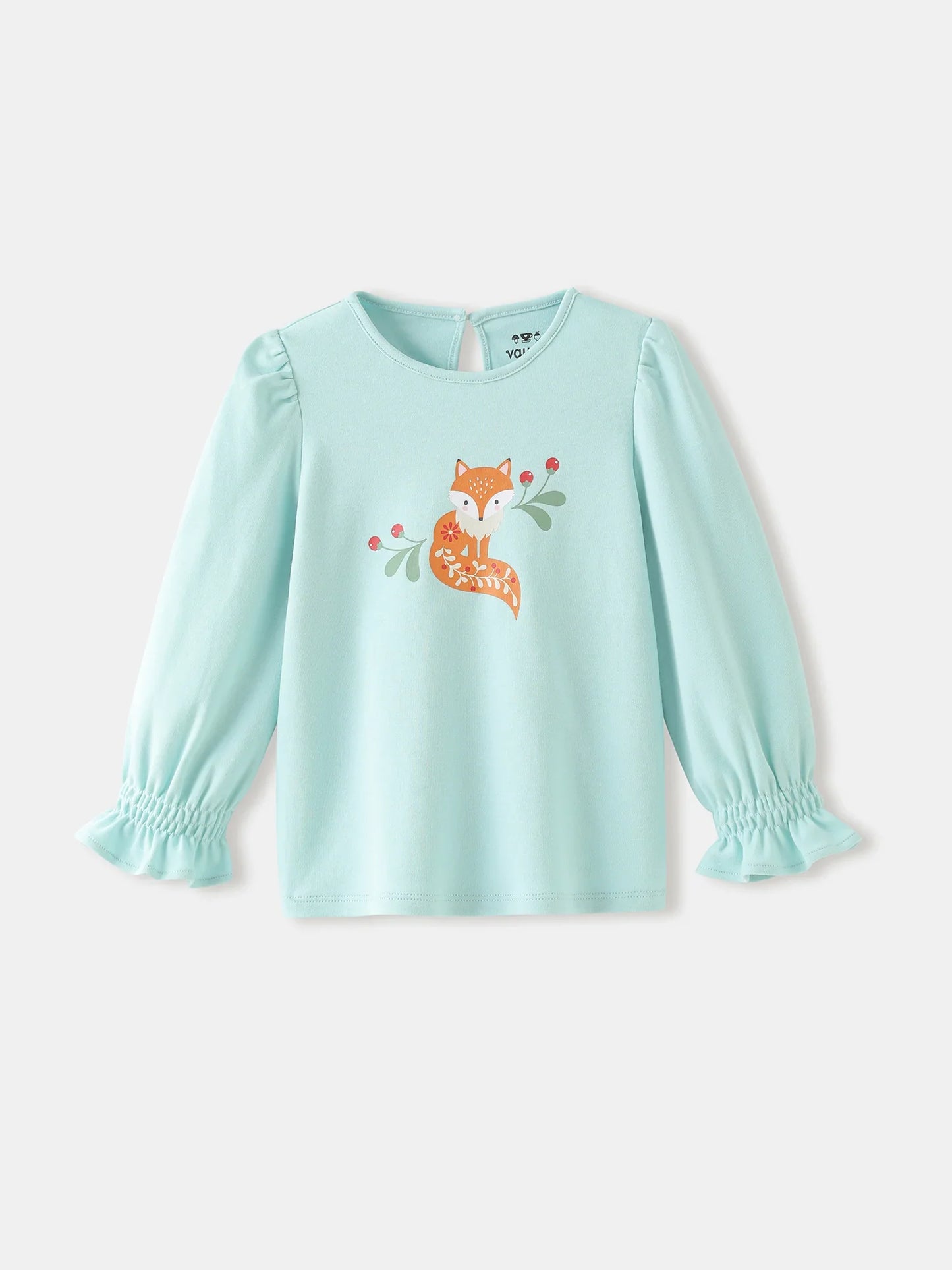 Girls' Graphic Long‑Sleeve Top
